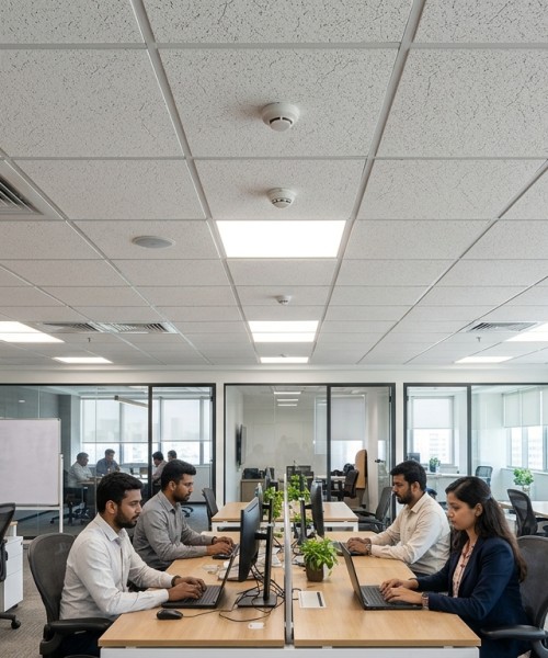 Clip-In Ceiling Tiles — 600x600 mm Panel System