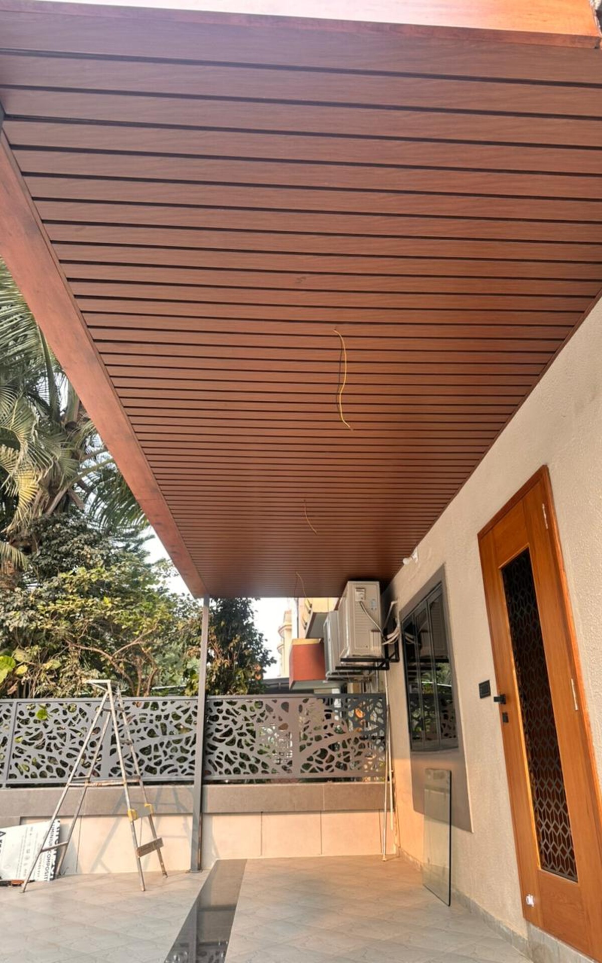 Metal False ceiling 84C Wooden Color by Yashvi Infra co in ahmedabad