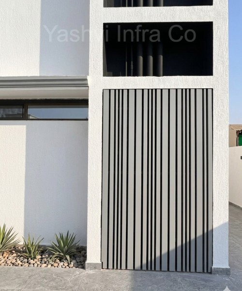 Multi Baffle U-shaped louver system - combination P25 P50 P75 designs by Yashvi Infra Co