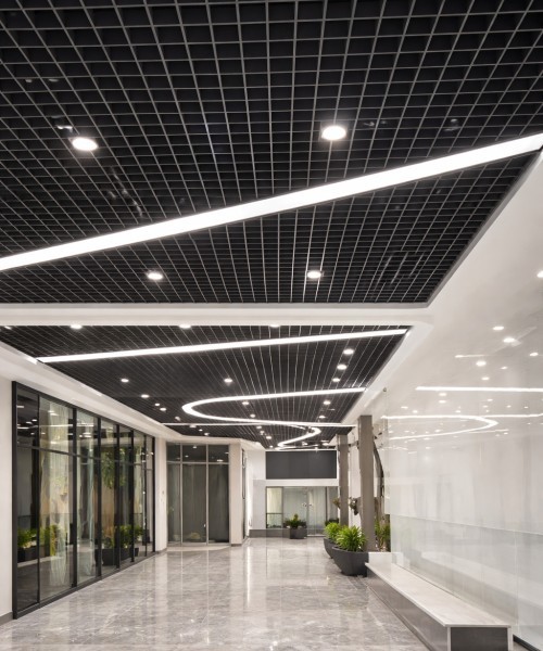 Open Cell Ceiling Panels — Grid Module System