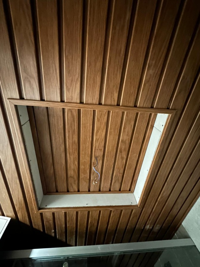 Wooden PVC ceiling panel for warm interior design by Yashvi Infra Co