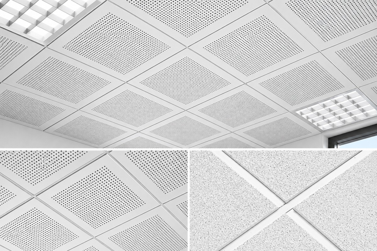 Tegular shadow-line metal ceiling tile for premium commercial interiors — Yashvi Infra Co Gujarat