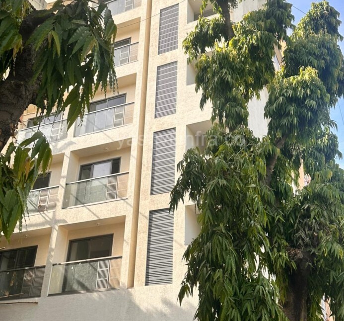 Modern U-shaped louver system for building facade by Yashvi Infra Co